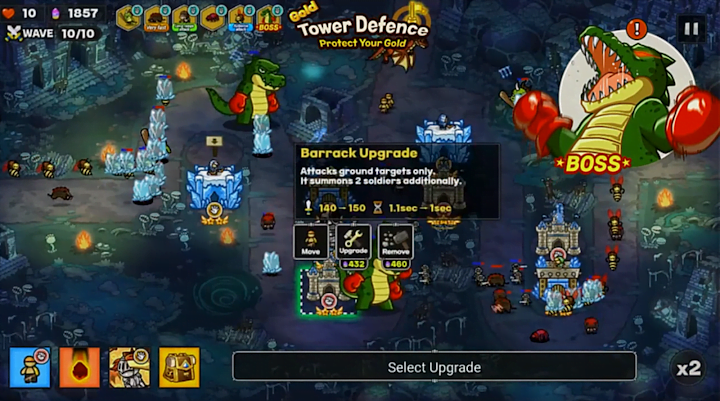 Gold tower defence M Codes