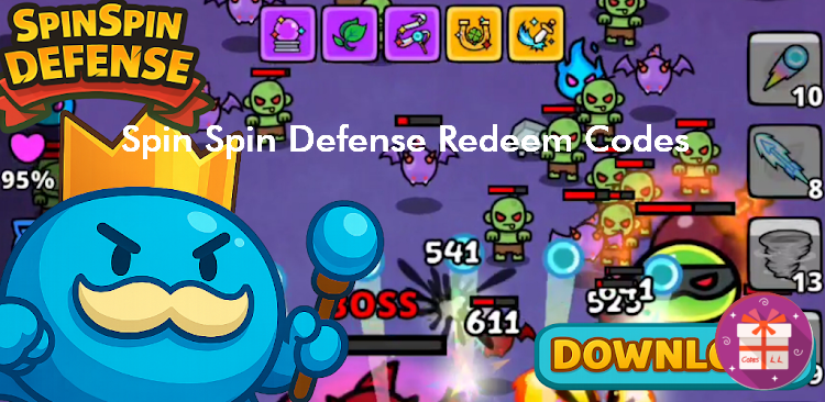 Spin Spin Defense Redeem Codes